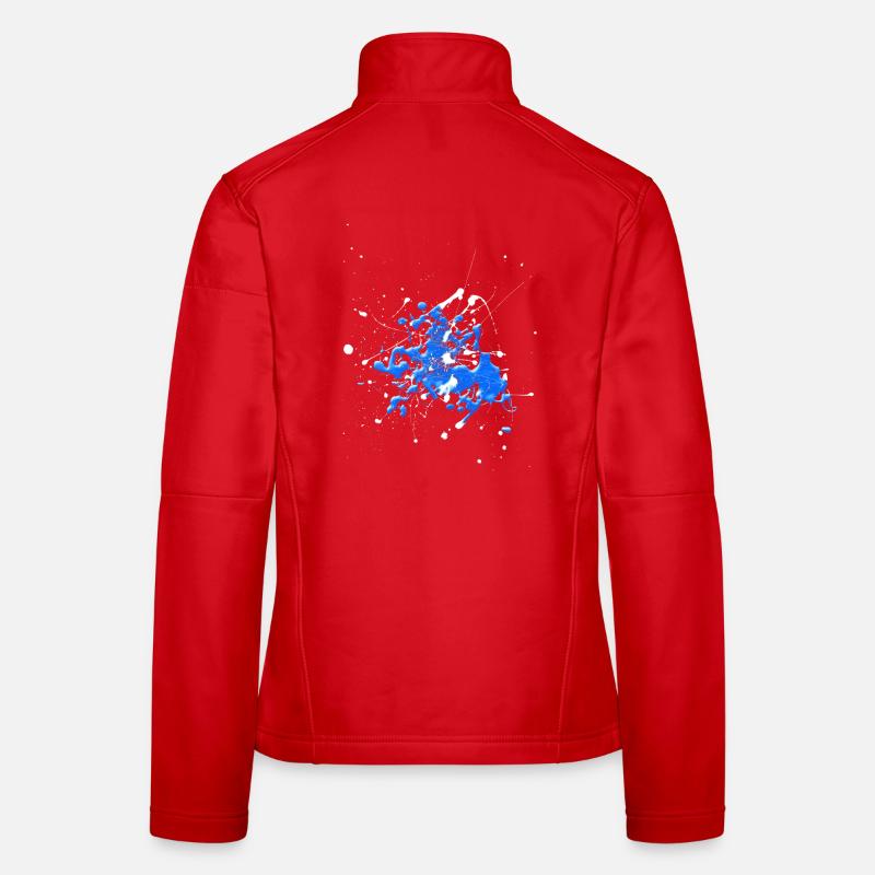 Blancbleu.Éclaboussure Veste en tissu softshell Femme