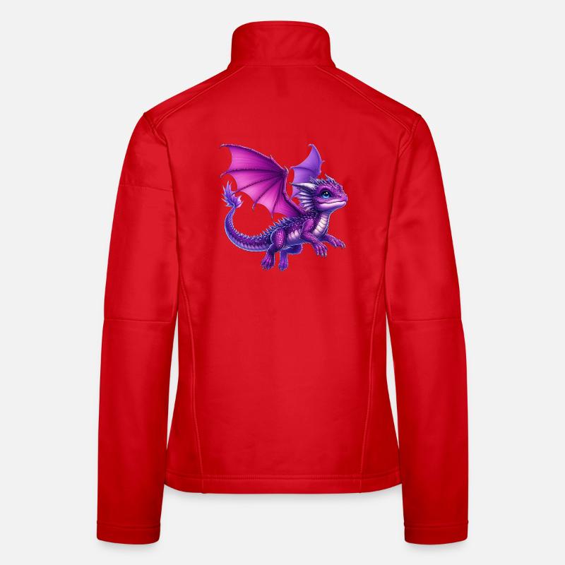 Drache - Frauen Softshelljacke - Rot