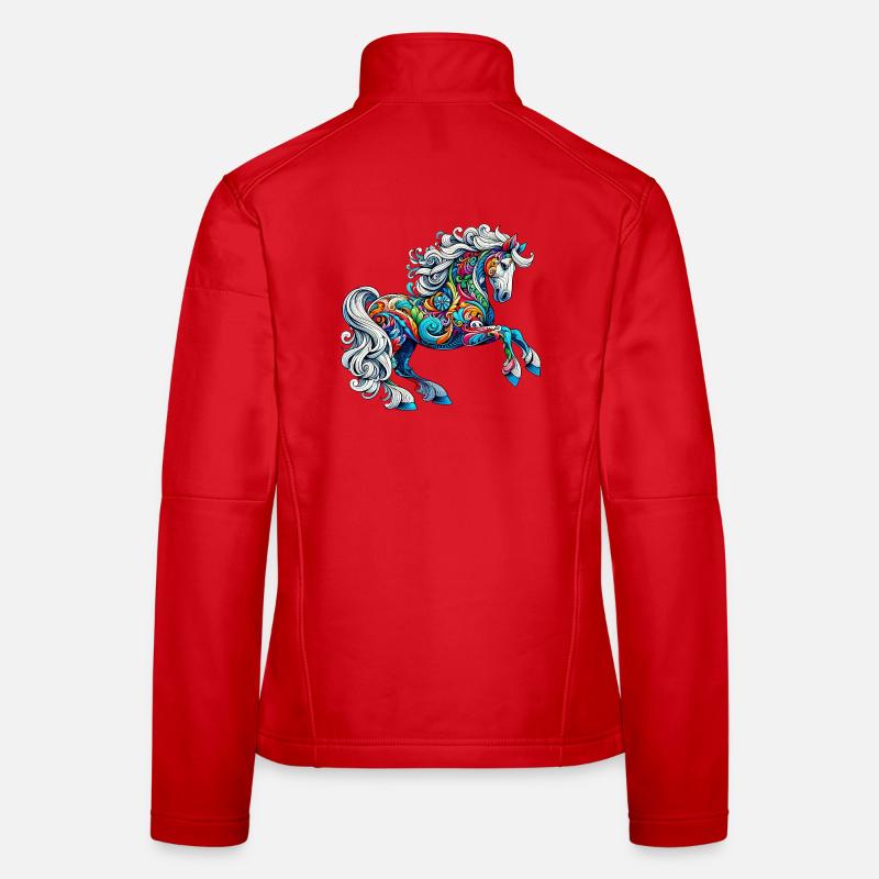 Pferd Frauen Softshelljacke
