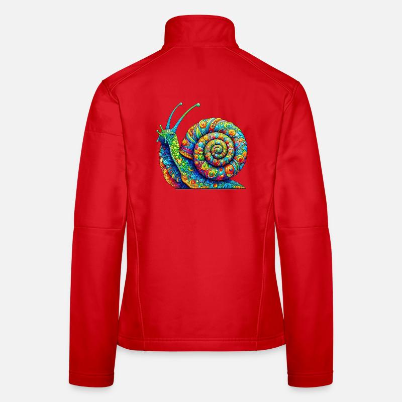 Schnecke - Frauen Softshelljacke - Rot