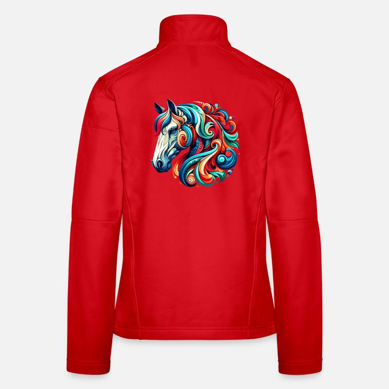Pferd Frauen Softshelljacke