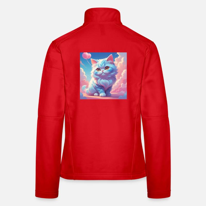 Chaton Veste en tissu softshell Femme