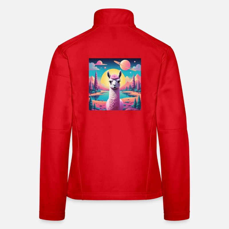 Lama de l’espace Veste en tissu softshell Femme