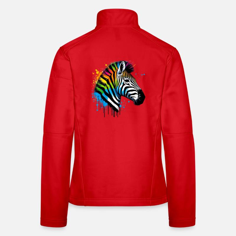 Zèbre Veste en tissu softshell Femme
