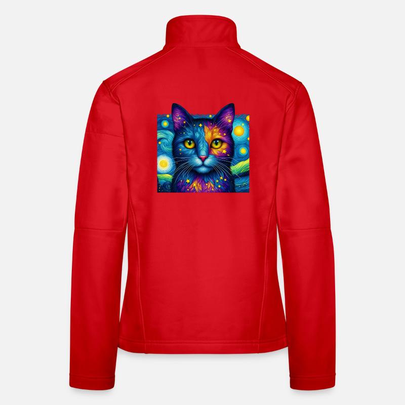 Chat Veste en tissu softshell Femme
