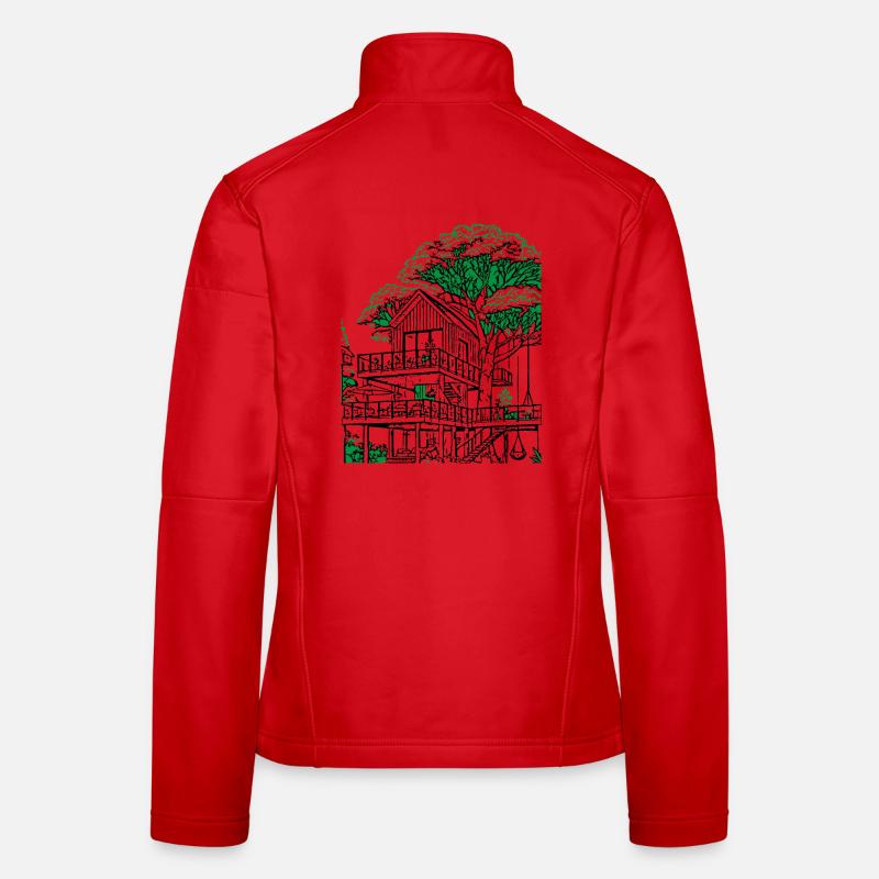 Baum Haus Frauen Softshelljacke