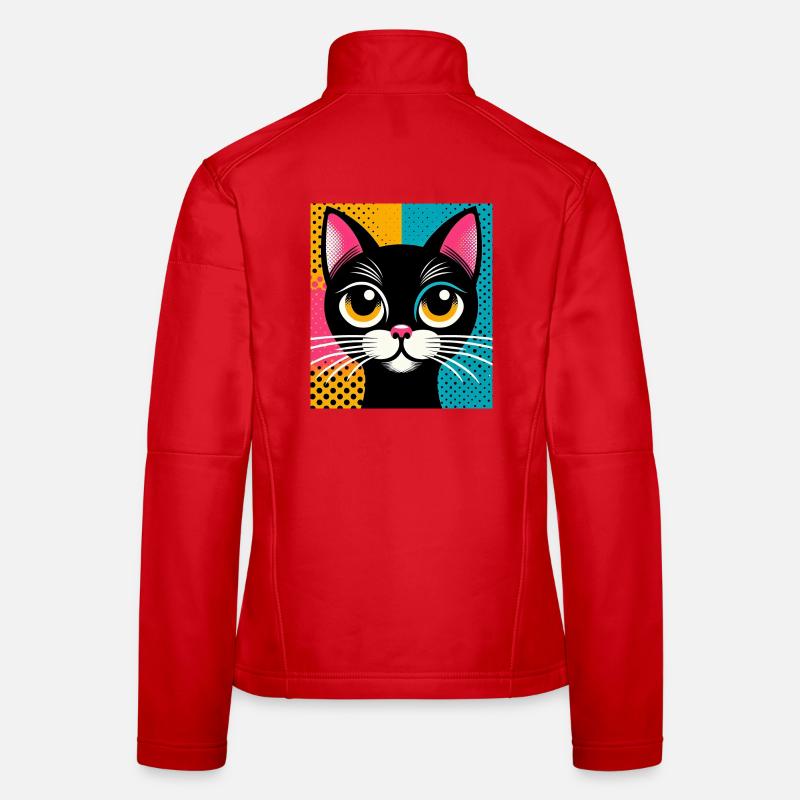 Chat Veste en tissu softshell Femme