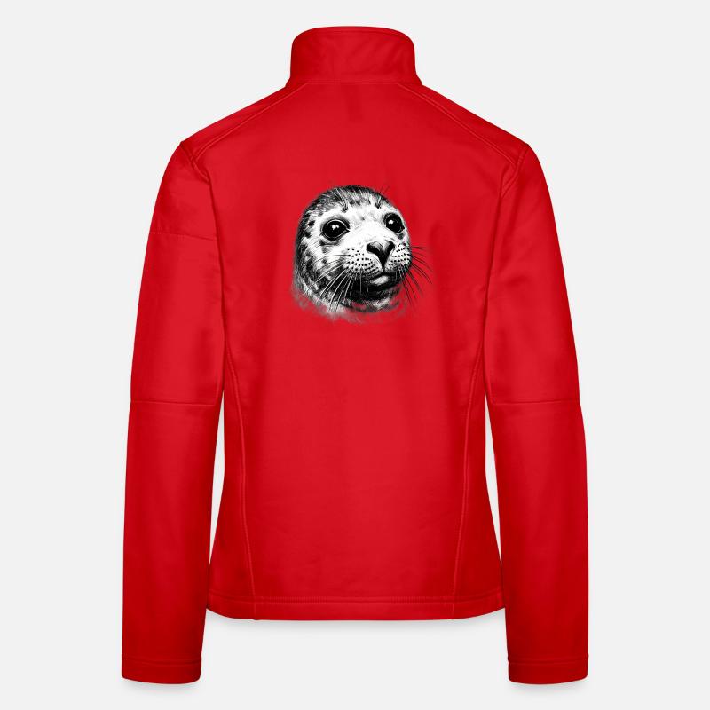 Phoque Veste en tissu softshell Femme