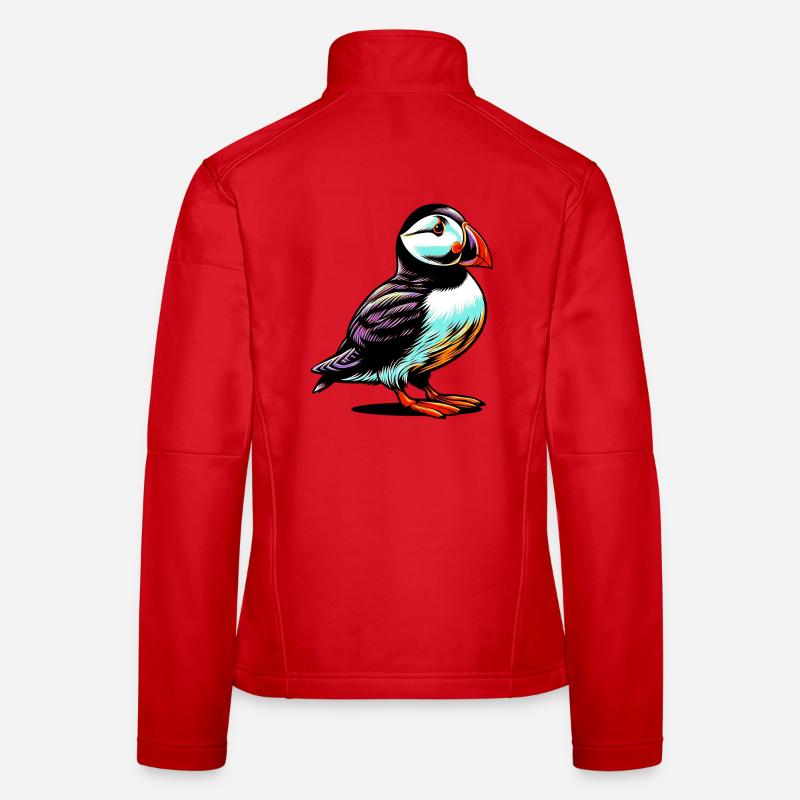 Macareux Veste en tissu softshell Femme