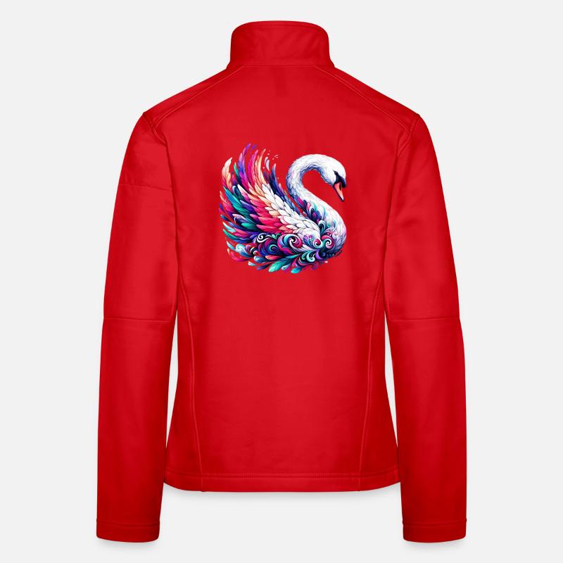 Schwan Frauen Softshelljacke