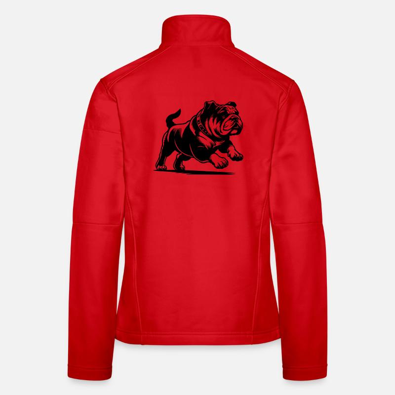 Bouledogue anglais Veste en tissu softshell Femme