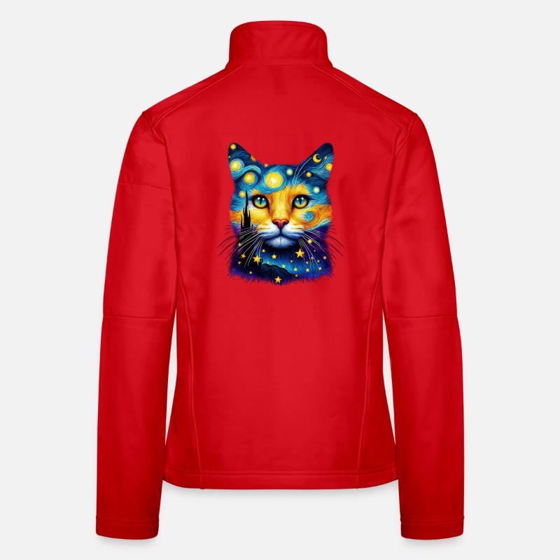 Chat Veste en tissu softshell Femme