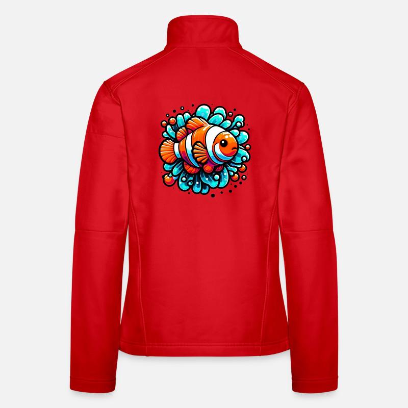 Clownfische Frauen Softshelljacke