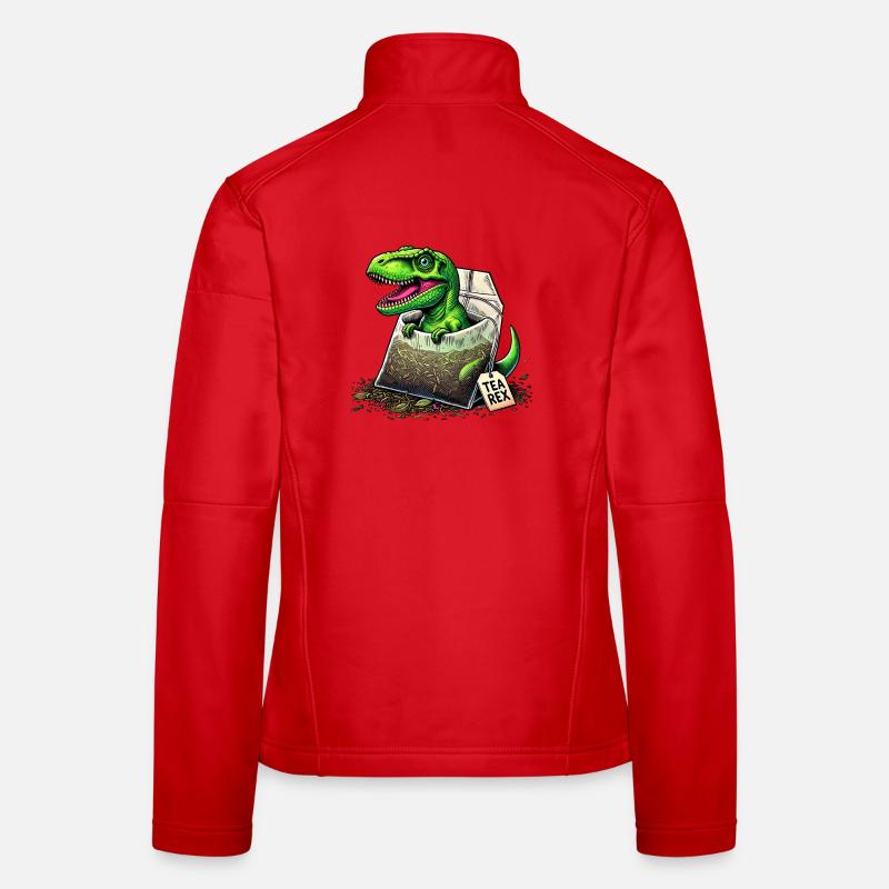 Tea Rex T-Rex Dinosaurier Frauen Softshelljacke