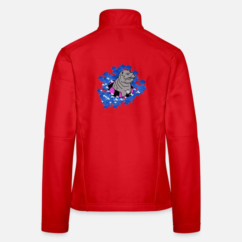 Bébé hippopotame Veste en tissu softshell Femme