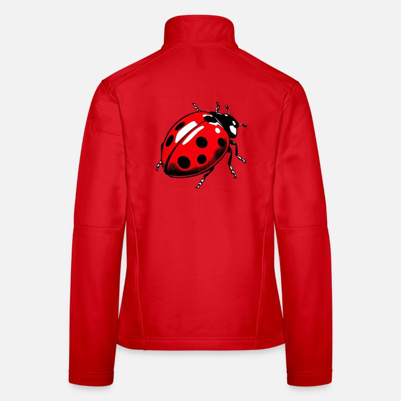 Marienkäfer - Frauen Softshelljacke - Rot
