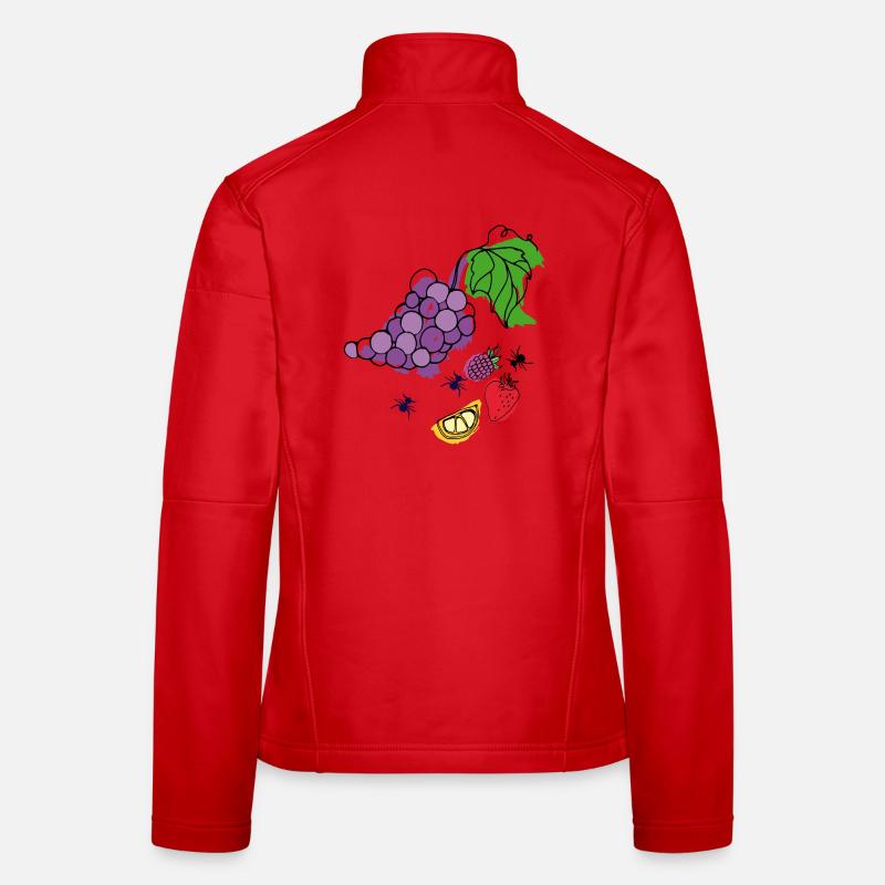 Fruit with insects Women's Softshell Jacket