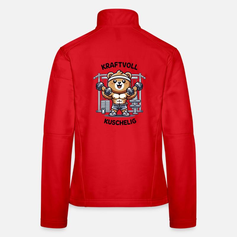 The powerful and cuddly bear at the same time Women's Softshell Jacket