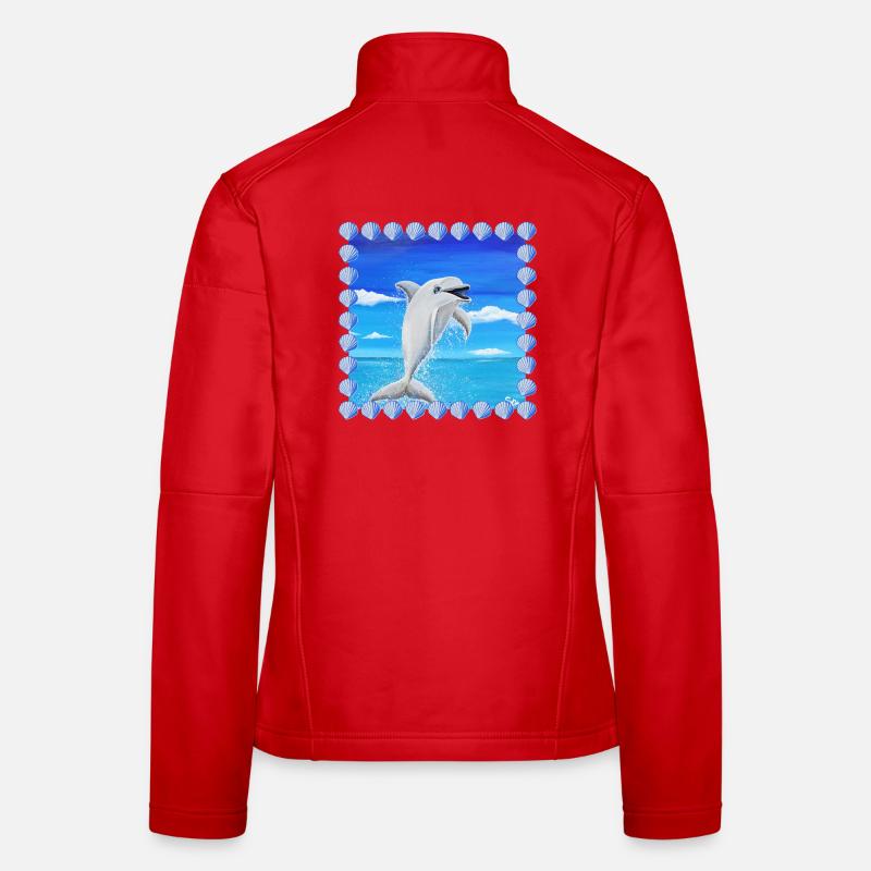 Dauphin effronté - Sonja Ariel von Staden Veste en tissu softshell Femme