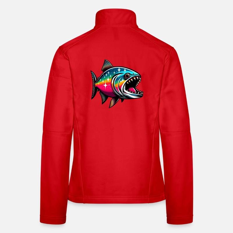 Piranha - Frauen Softshelljacke - Rot