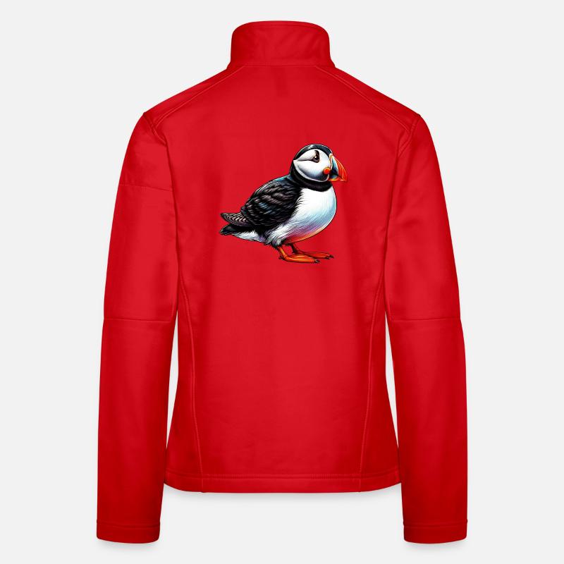 Papageitaucher - Frauen Softshelljacke - Rot
