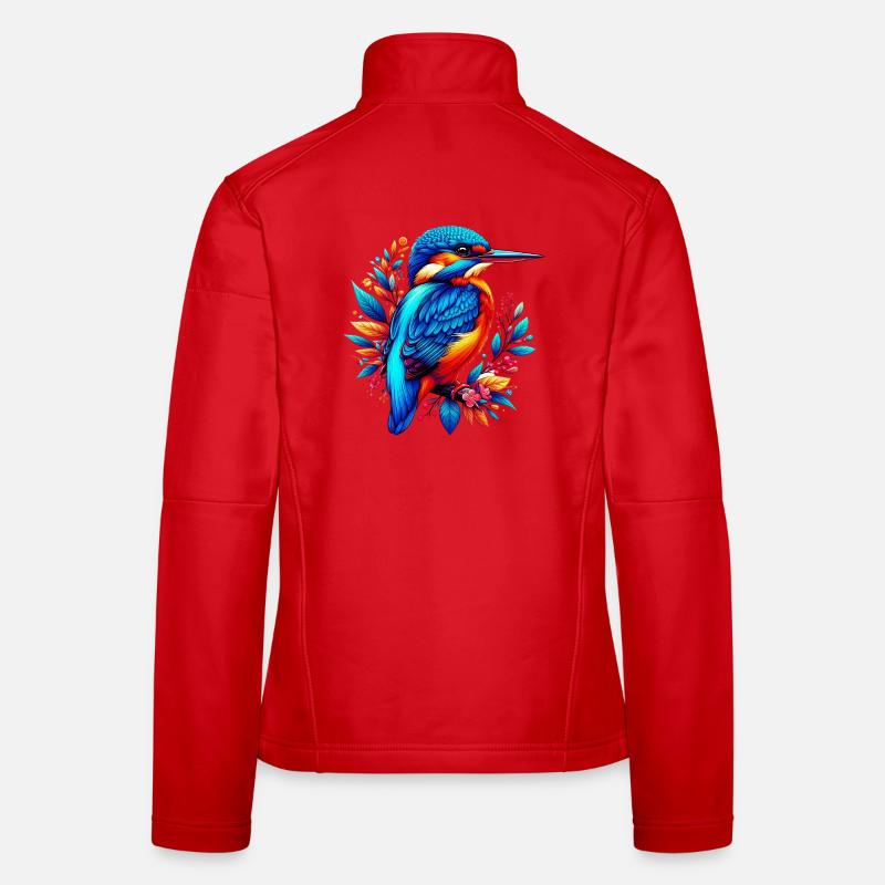 Eisvogel - Frauen Softshelljacke - Rot