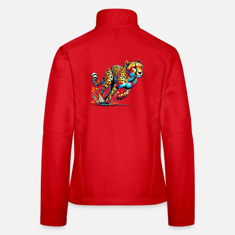 Gepard - Frauen Softshelljacke - Rot