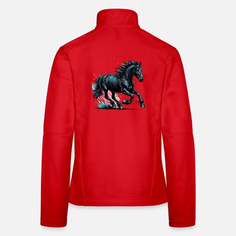 Pferd Frauen Softshelljacke