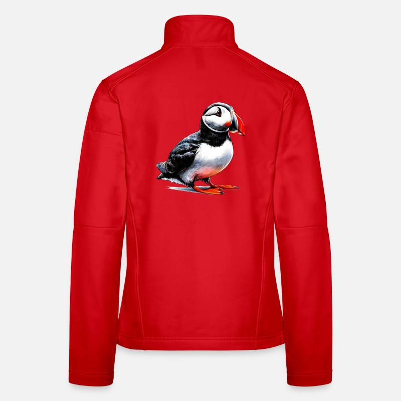 Macareux Veste en tissu softshell Femme