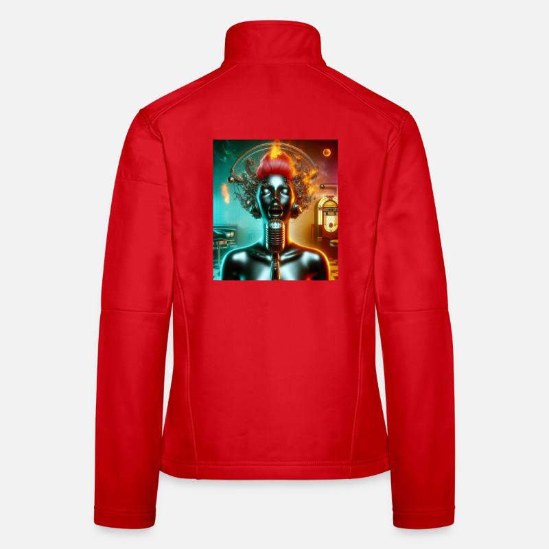 Chanteuse Juke-box Veste en tissu softshell Femme