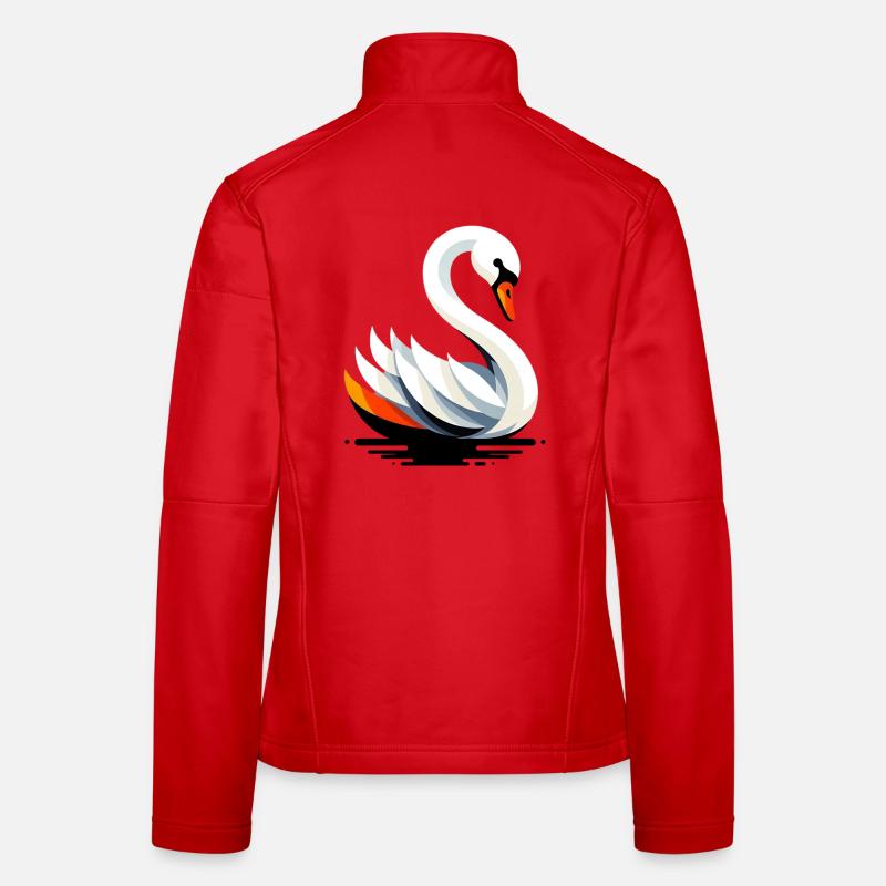 Schwan Frauen Softshelljacke