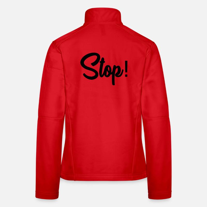 STOP. PANEL. DAD. MOTORCYCLE. FUNNY. CAR Women's Softshell Jacket