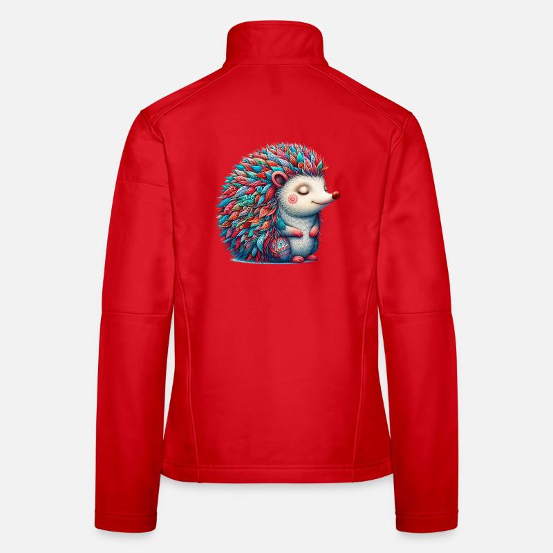 Hérisson Veste en tissu softshell Femme
