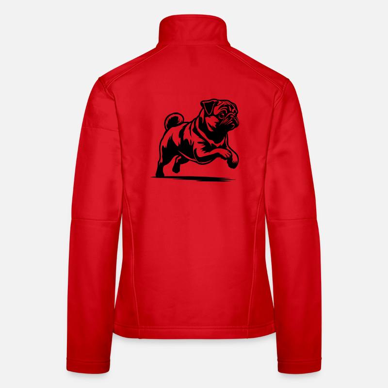 Mops Frauen Softshelljacke
