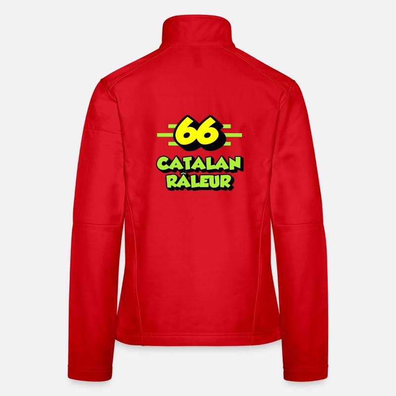 Catalan râleur Veste en tissu softshell Femme