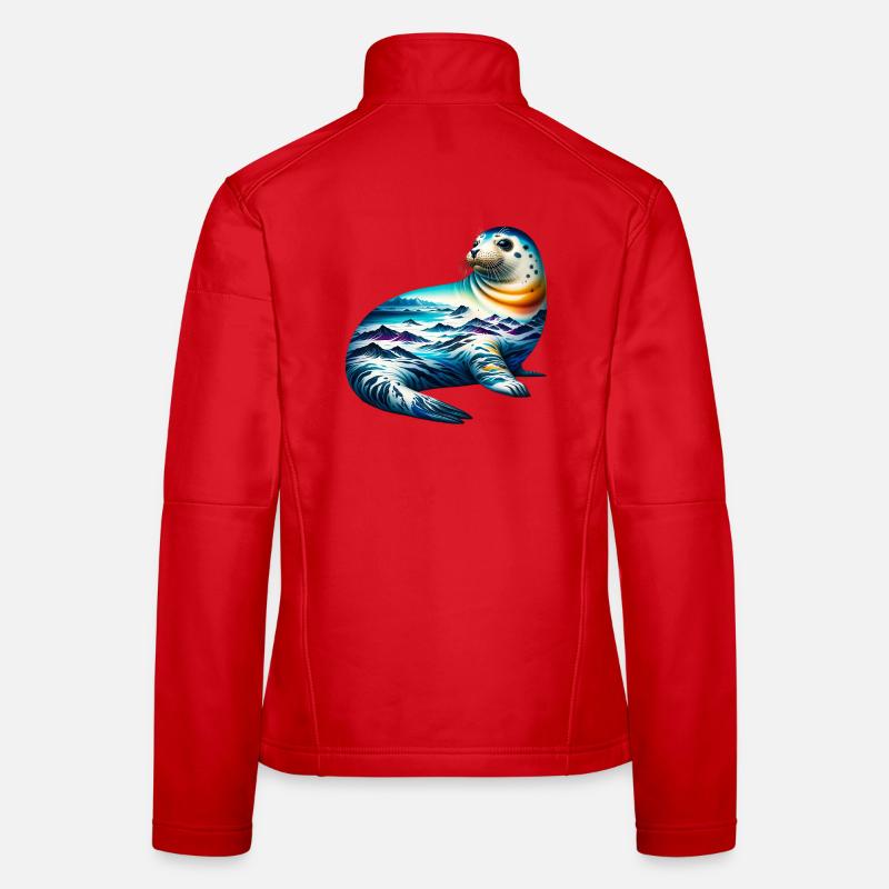 Phoque Veste en tissu softshell Femme