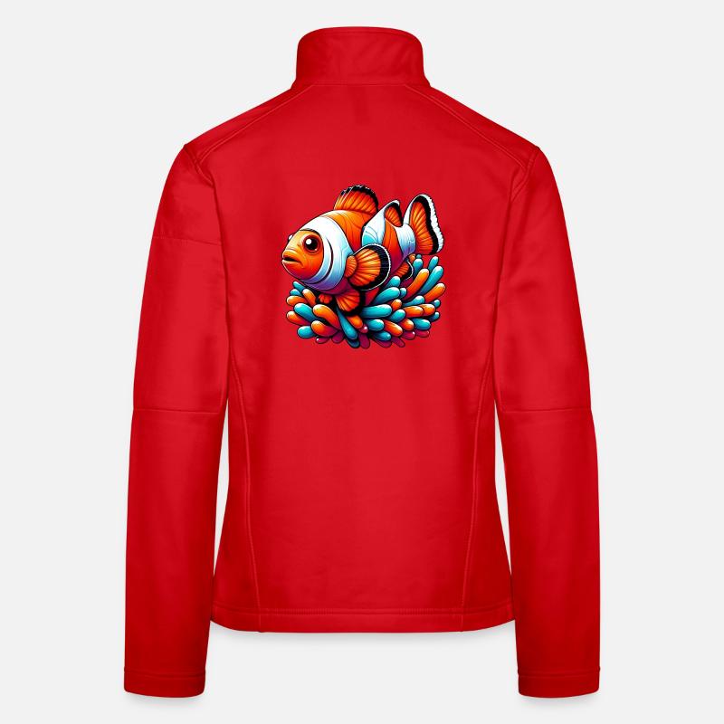 Clownfisch Frauen Softshelljacke