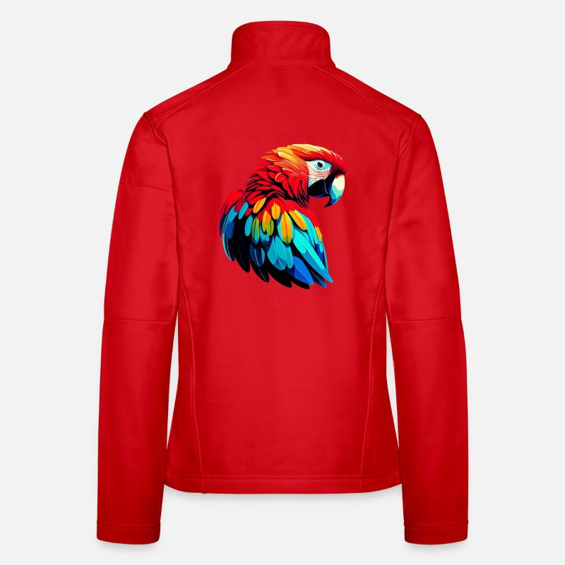 Perroquet Veste en tissu softshell Femme