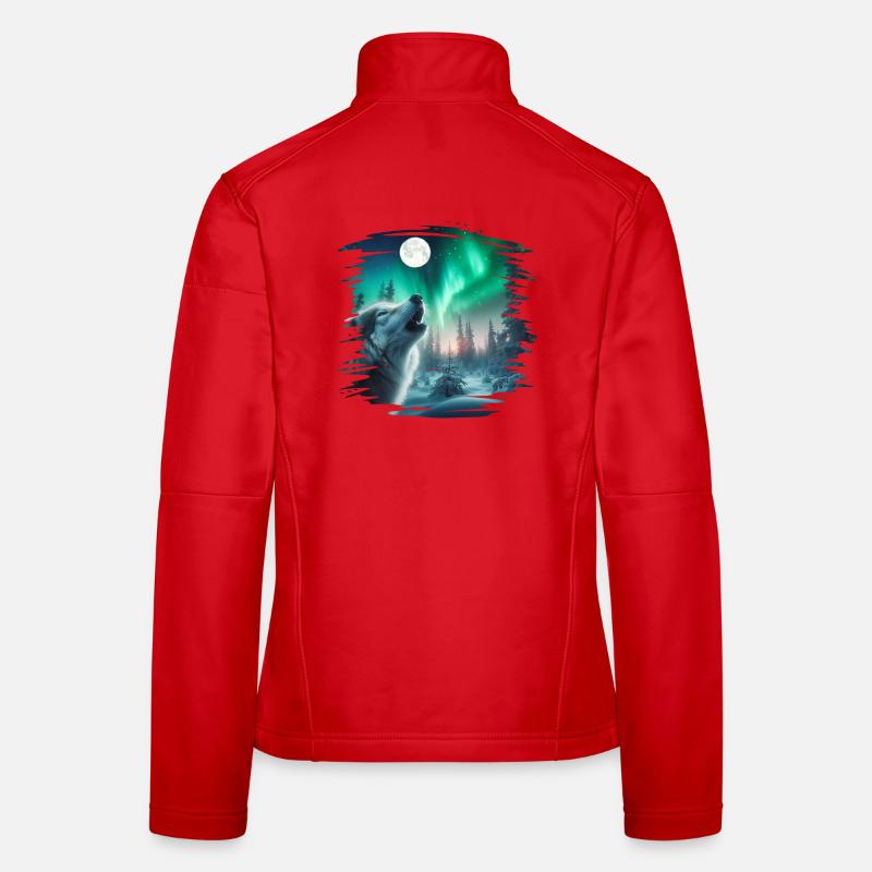 Aurora borealis Women's Softshell Jacket