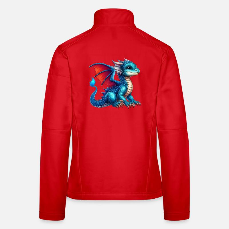 Drache - Frauen Softshelljacke - Rot