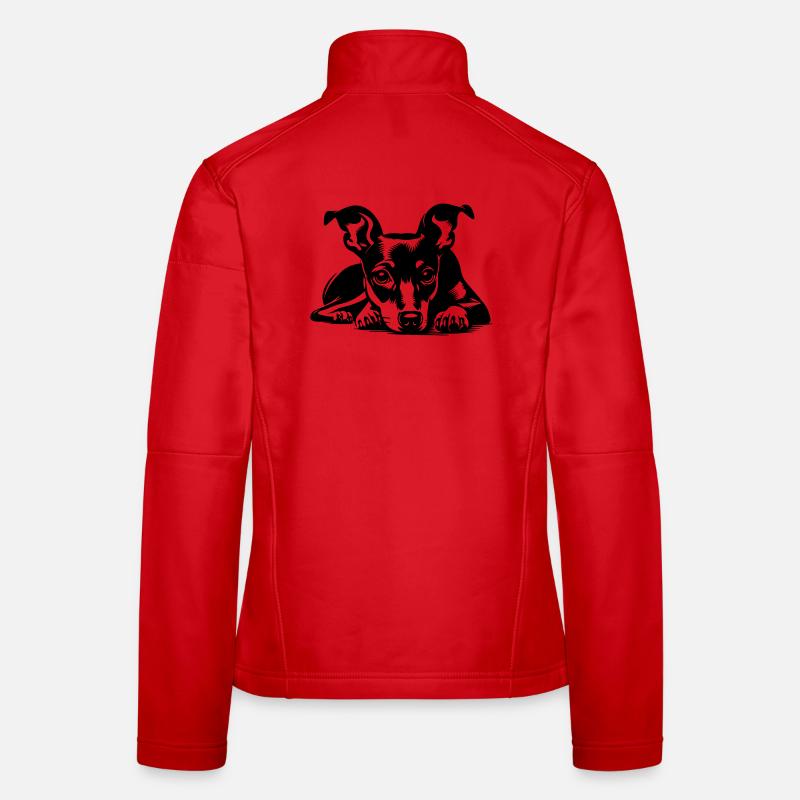 Zwergpinscher Frauen Softshelljacke