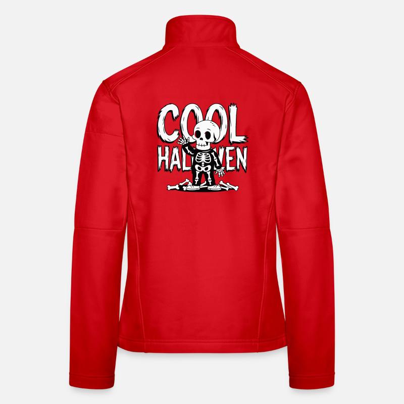 Cool Halloween Skeleton Women's Softshell Jacket