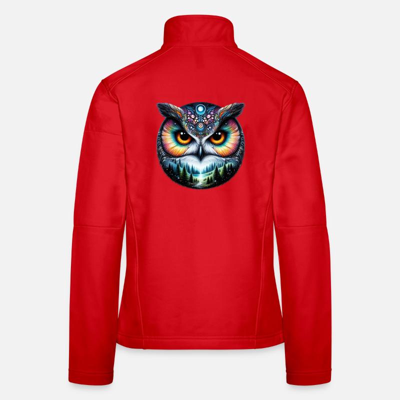 Eule Frauen Softshelljacke