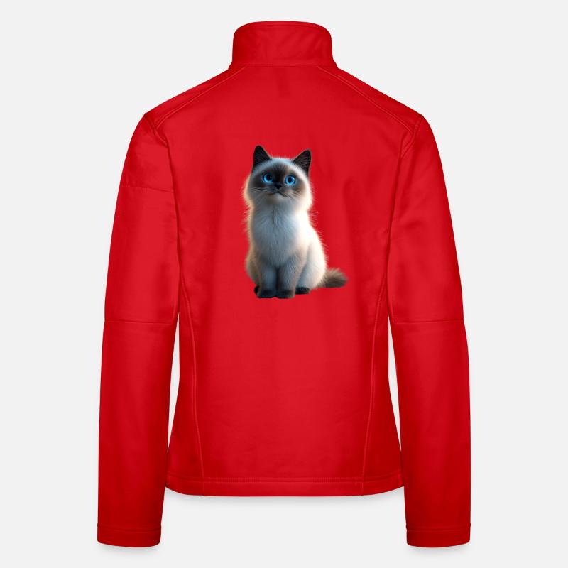 Birman Cat Sacred Birman Cat Cute Birman Cats Women's Softshell Jacket