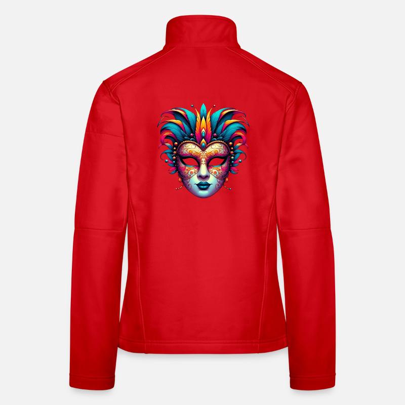 Masque du Carnaval de Venise Veste en tissu softshell Femme