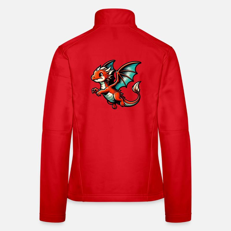 Drache Frauen Softshelljacke