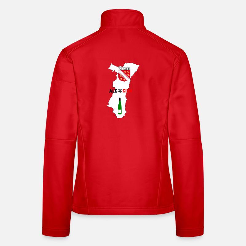 Alsacien Veste en tissu softshell Femme