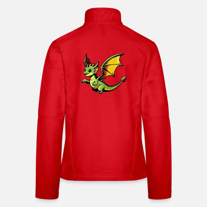 Drache Frauen Softshelljacke