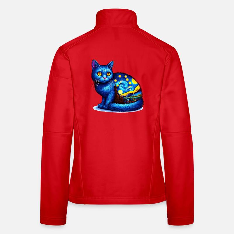 Chat Veste en tissu softshell Femme