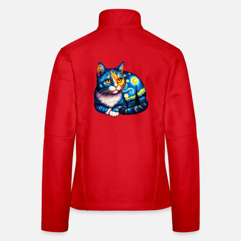 Chat Veste en tissu softshell Femme